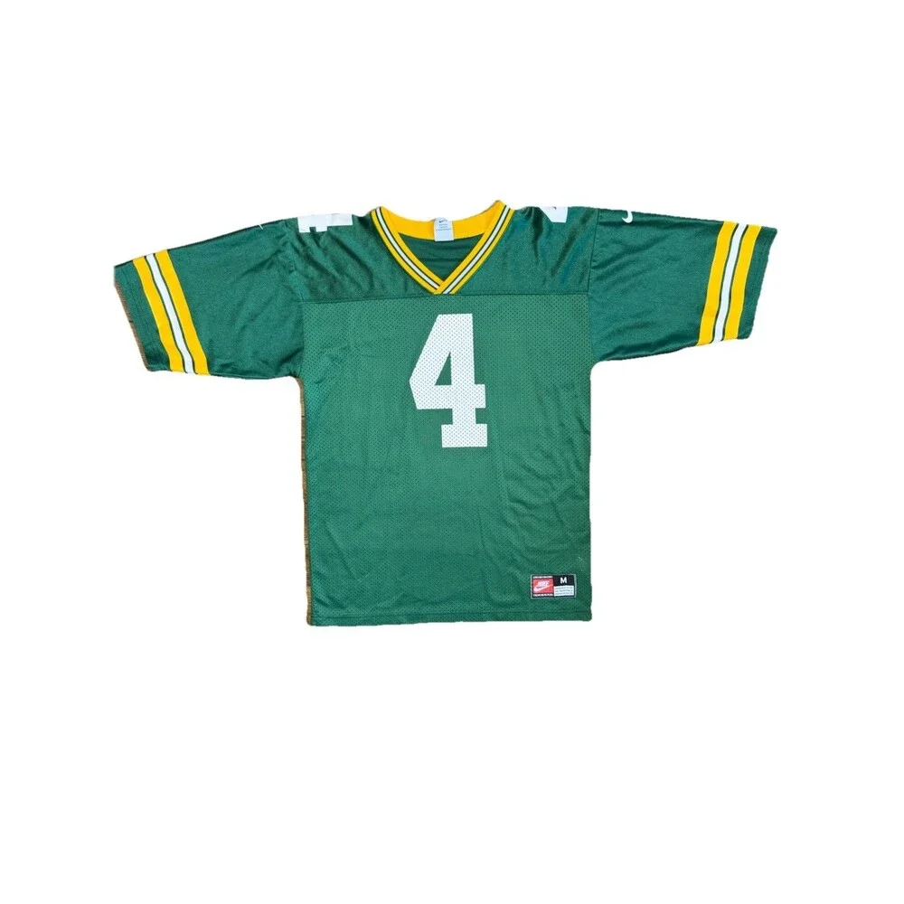 VTG Nike Brett Favre #4 Green Bay Packers NFL Jersey Men’s Medium GUC